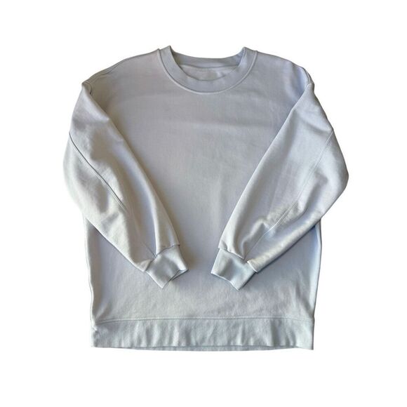 Lululemon Perfectly Oversized Crew Neck Pullover Sweatshirt In Pastel Blue - Picture 9 of 10